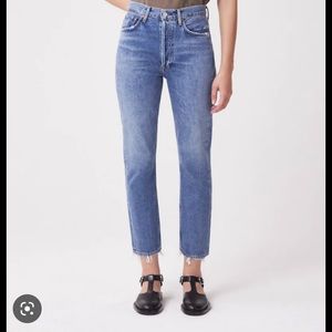 NWT Agolde Riley crop jeans size 32